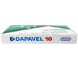 Dapavel, Dapagliflozin 10mg, Intas Pharmaceuticals, Box top view