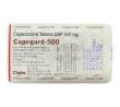 Capegard, Generic Xeloda, Capecitabine 500 mg packaging