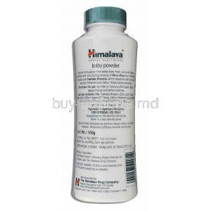 Himalaya Baby Powder Bottle Back