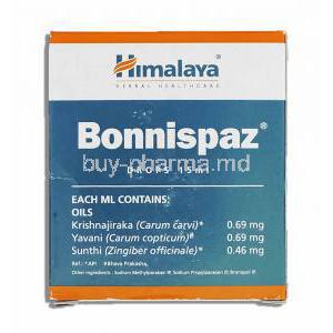 Bonnispaz Relieves Colic Drops Composition