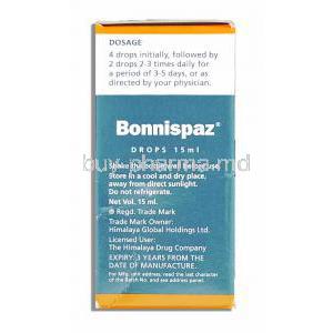 Bonnispaz Relieves Colic Drops Direction