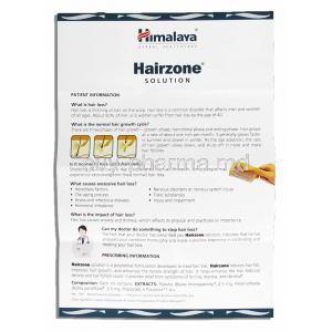 Hairzone Hair Solution Information Sheet1