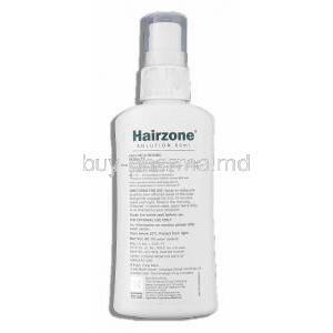 Hairzone Hair Solution Bottle back