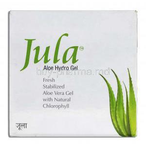 Jula Aloe Hydro Gel, Aloe Juice 50%, 50g gel, box