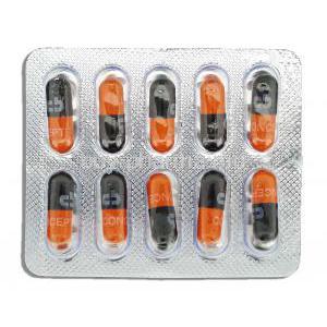 Generic Vibramycin, Doxycycline Hydrochloride 100mg, capsule, strip