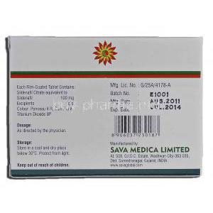 Siljoy-100, Sildenafil Citrate 100mg Box Information