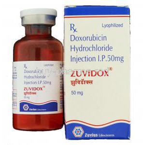 Zuvidox, Generic Doxil; Rubex, Doxorubicin  injection