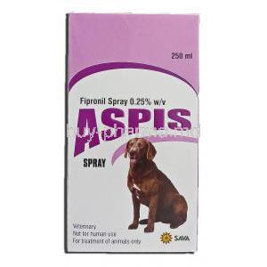 Aspis, Fipronil Spray, 0.25 percent, 250 ml, Box