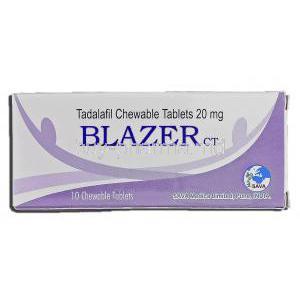 Blazer, Generic Cialis, Tadalafil, 20 mg, Box