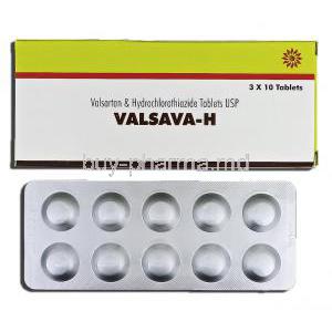 Valsava-H, Generic Valsartan / Hydrochlorothiazide, 160 mg / 12.5 mg, Tablet