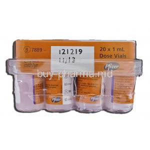 Fevac 4, Vaccine Injection, 20 vials, 1 ml, Box description