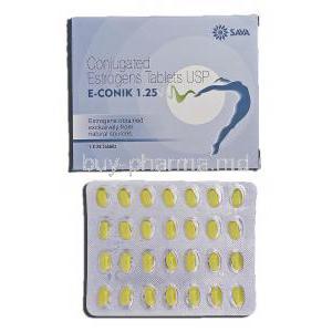 E-Conik 1.25, Generic Premarin, Conjugated Estrogens, Tablet