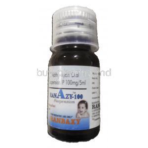 Ranazy-100, Generic Zithromax,  Azithromycin Oral Suspension, 100 mg  5 ml, 15 ml, Bottle