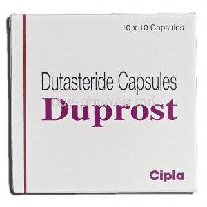 Duprost, Generic Avodart, Dutasteride 0.5 mg, Box