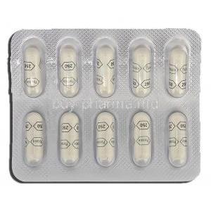 Paraxin 250, Generic Chloromycetin, Chloramphenicol, 250 mg, Strip