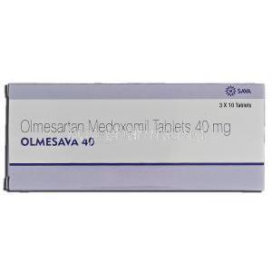 Olmesava 40, Generic Benicar, Olmesartan Medoxomil, 40 mg, Box