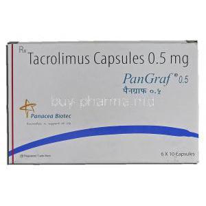 PanGraf 0.5, Generic Prograf, Tacrolimus, 0.5 mg, Box