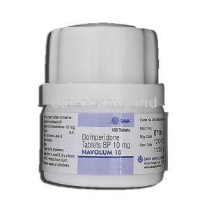 Navolum 10, Generic Motilium, Domperidone, 10 mg, Tablet