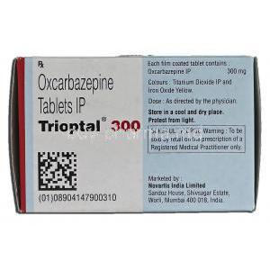 Trioptal 300, Generic Trileptal, Oxcarbazepine, Box description