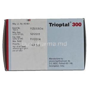 Trioptal 300, Generic Trileptal, Oxcarbazepine, Novartis manufacturer