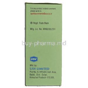 Glycomet-850, Metformin Hydrochloride, 850 mg, USV manufacturer