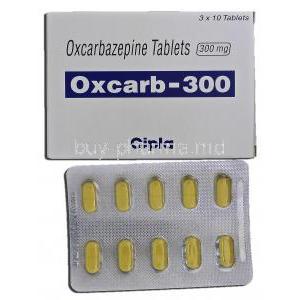 Oxcarb-300, Generic Trileptal, Oxcarbazepine, 300 mg, Tablet