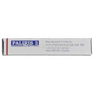 Paliris 3, Generic Invega, Paliperidone ER, 3 mg, Sun Pharmaceutical manufacturer