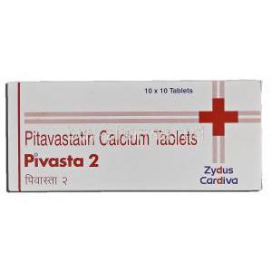 Pivasta 2, Generic Livalo, Pitavastatin Calcium Box