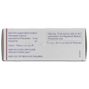 Pivasta 2, Generic Livalo, Pitavastatin Calcium, Box description