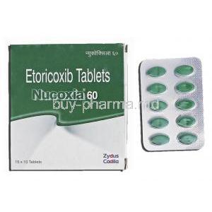 Nucoxia 60, Generic Arcoxia, Etoricoxib, 60 mg, Tablet