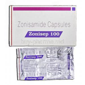 Zonisep 100, Generic Zonegran, Zonisamide, 100 mg, Capsule