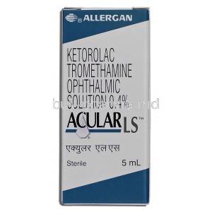 Acular LS 5ml, Ketorolac Tromethamine Ophthalmic solution 0.4 percent, Box