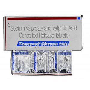 Encorate Chrono, Generic Depakote Epilim, Sodium Valproate and Valproic Acid, 300mg, Tablet