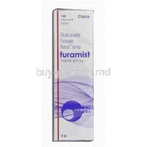 Furamist, Generic Flonase Spray, Fluticasone Furoate, 27.5mcg, Nasal Spray, Box