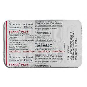 Deemol, Diclofenac Sodium/ Paracetamol 50 mg/ 500 mg Tablets (Saint Michael)