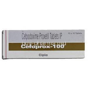 Cefoprox-100, Generic Vantin, Cefpodoxime Proxetil, 100mg, Box