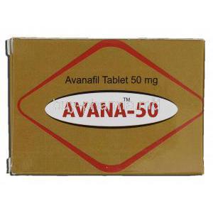Avana-50, Avanafil, 50 mg, Box