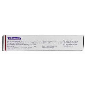 Milborn 50, Generic Savella, Milnacipran Hydrochloride, 50mg, Box description