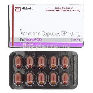 Tufacne-10, Generic Accutane, Isotretinoin, 10 mg, Capsule