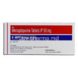 6MP, Generic Purinethol, Mercaptopurine, 50 mg, Box