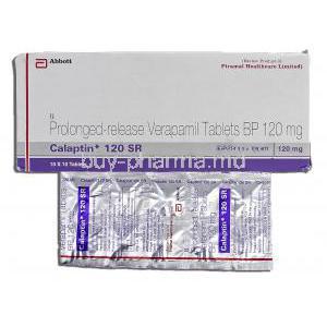 Calaptin, Generic Calan SR, Verapam, 120mg, Tablet