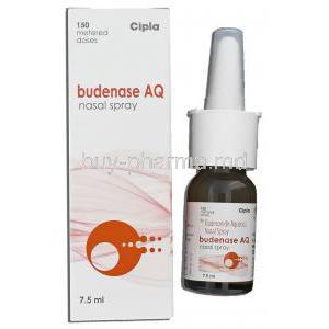 Rhinocort Aqua,  Budenase AQ, Budesonide 150 mdi 100 mcg  Aqueous  Nasal Spray (Cipla)