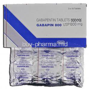 Gabapin 800, Generic  Neurontin, Gabapentin, 800mg, Capsule