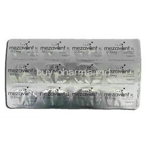 Mezavant XL, Mesalazine, 1200mg, Strip description