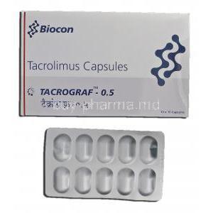 Tacrograf 0.5, Generic Prograf, Tacrolimus, 0.5mg, Capsule