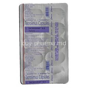 Tacrograf 0.5, Generic Prograf, Tacrolimus, 0.5mg, Strip description