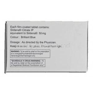 Vegro-50, Sildenafil Citrate 50mg Box Information