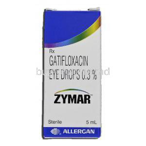 Zymar, Gatifloxacin, 0.3%, 5ml, Eye Drops, Box