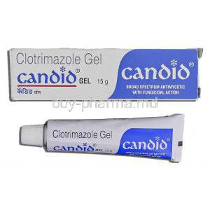 Candid, Clotrimazole Gel 15g Box and Tube
