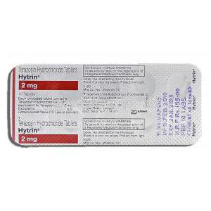 Hytrin, Terazosin HCL 2mg Strip Description